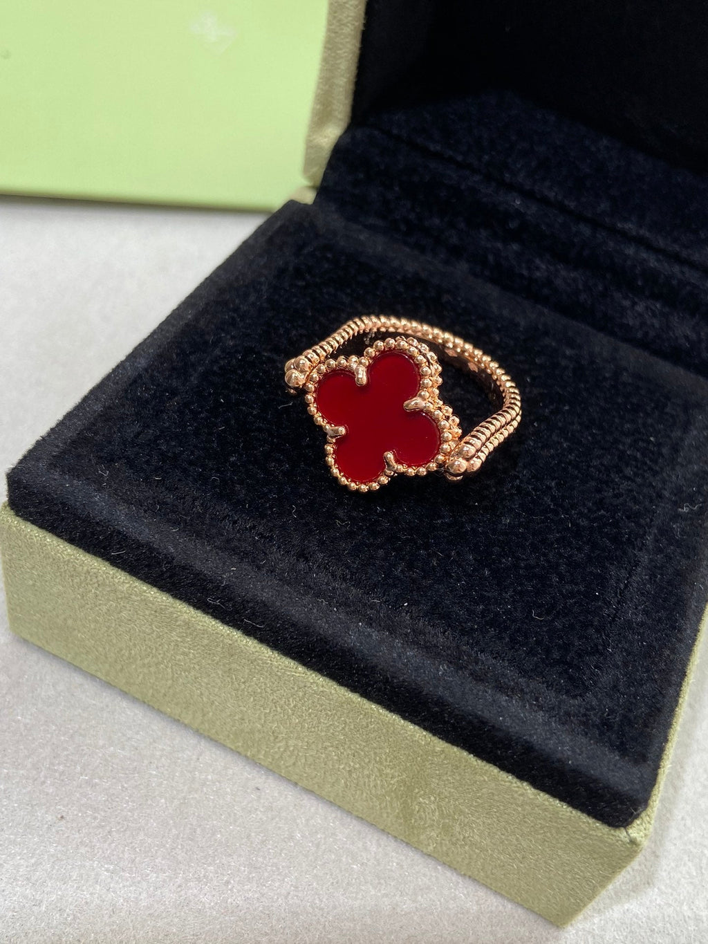 [Lumi Jewels]CLOVER RIVERSIBLE ROSE GOLD RING