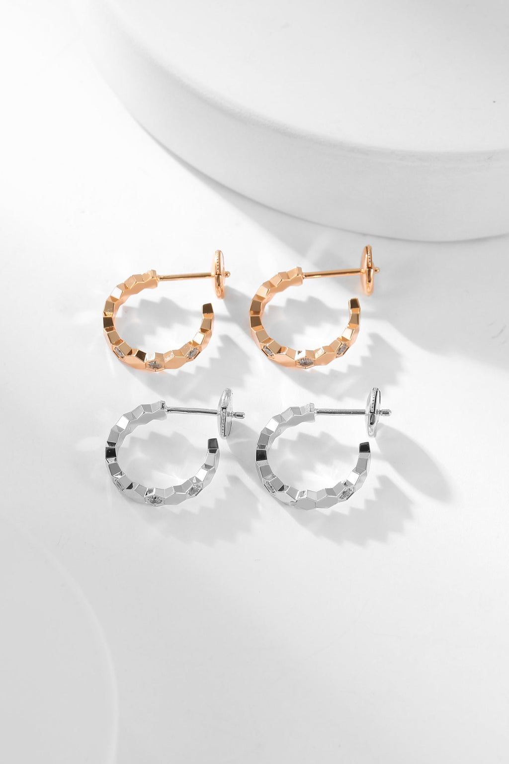 [Lumi Jewels]BEE LOVE DIAMOND HOOP EARRINGS