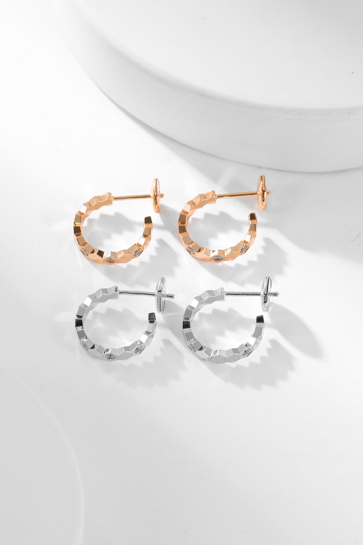 [Lumi Jewels]BEE LOVE DIAMOND HOOP EARRINGS