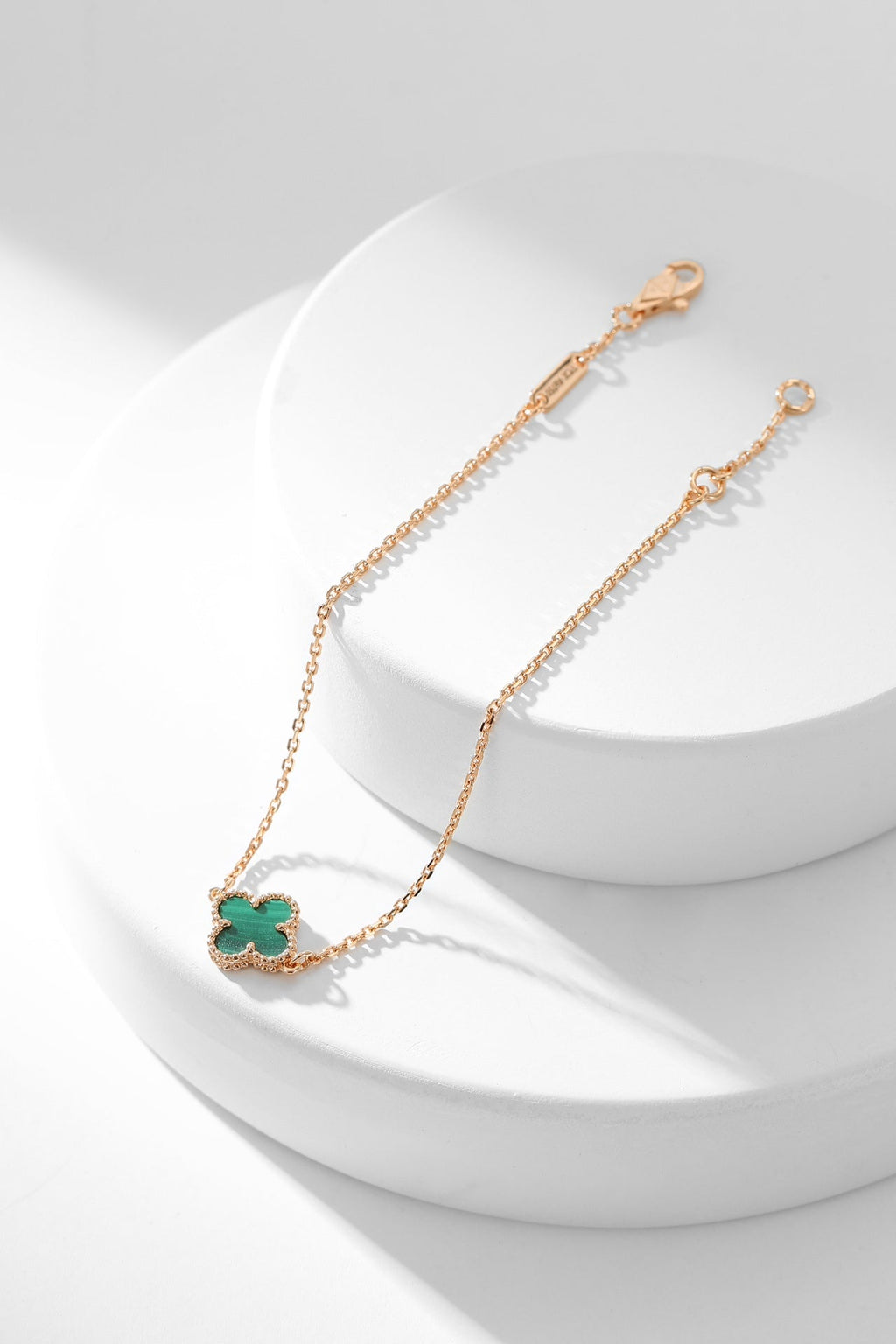 [Lumi Jewels]CLOVER BRACELET MALACHITE 1 MOTIF