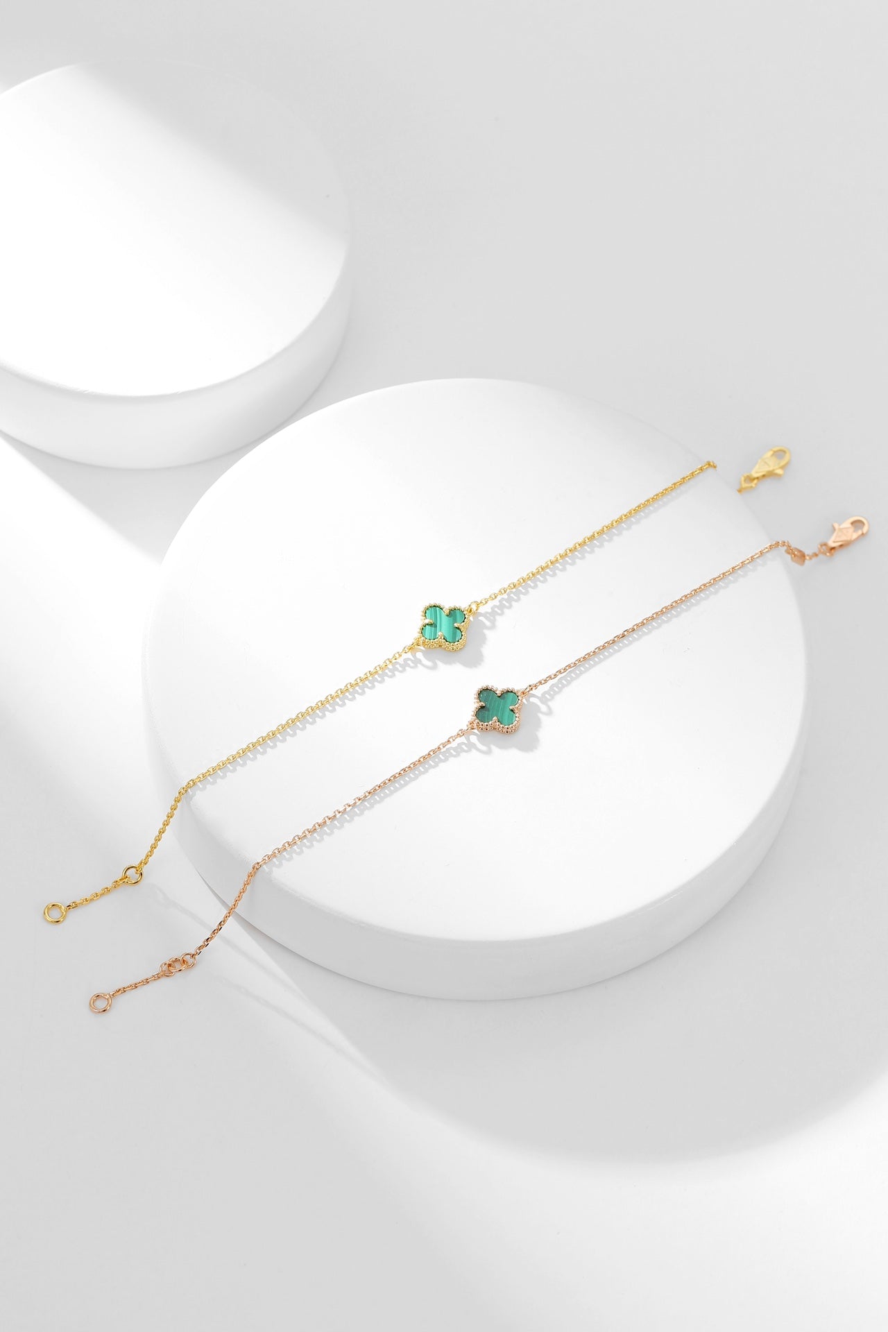 [Lumi Jewels]CLOVER BRACELET MALACHITE 1 MOTIF