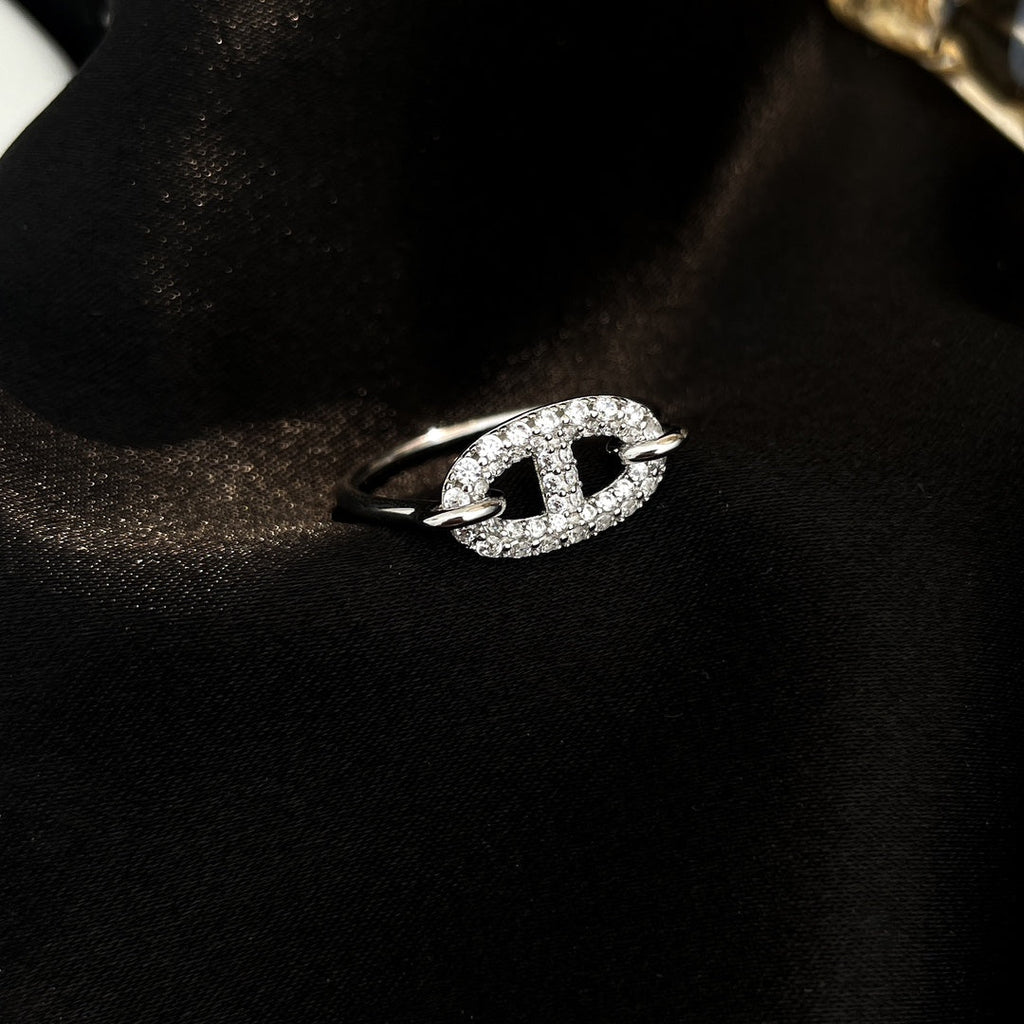 [Lumi Jewels]RONDE SMALL SILVER DIAMOND RING