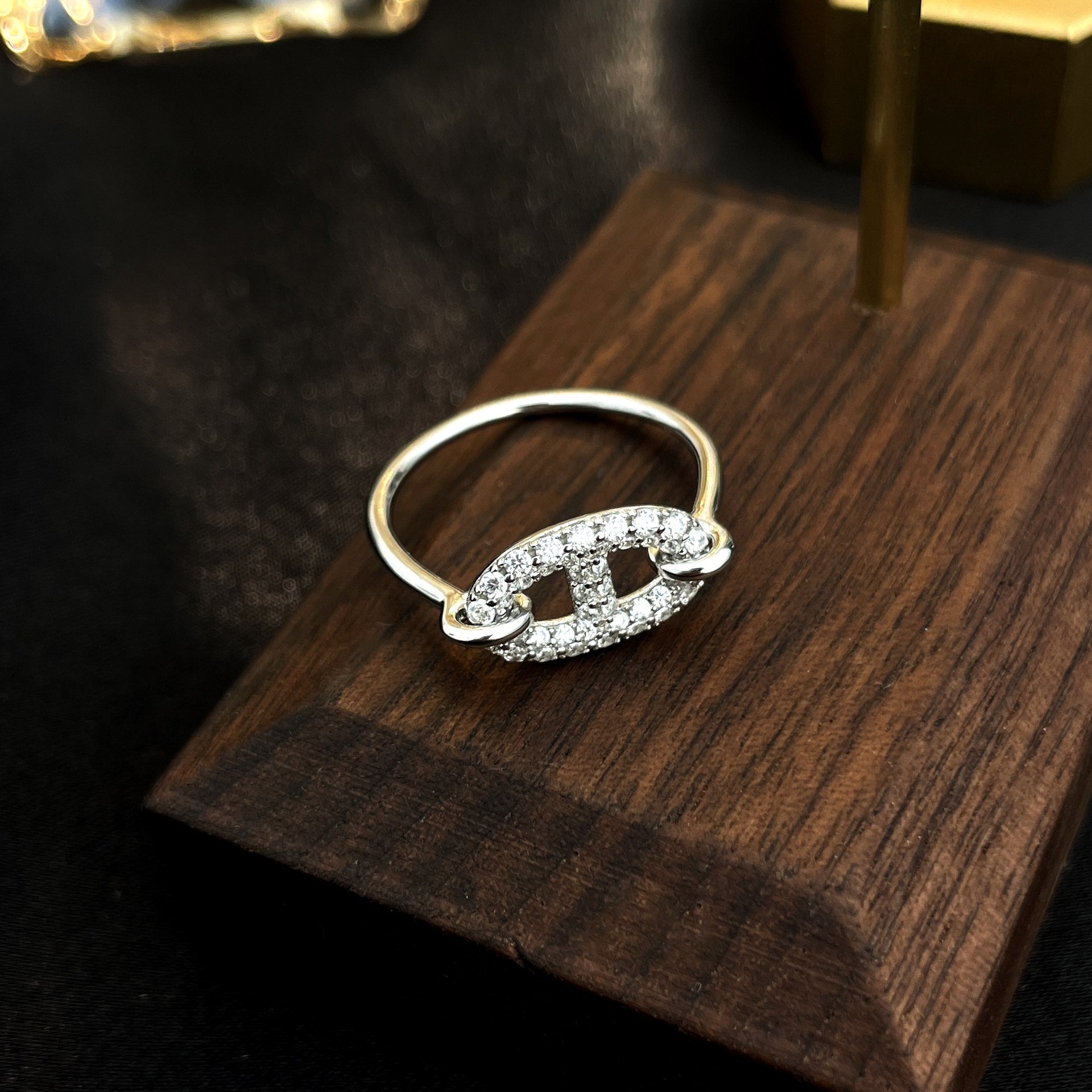 [Lumi Jewels]RONDE SMALL SILVER DIAMOND RING