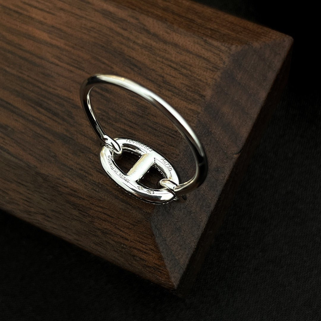 [Lumi Jewels]RONDE SMALL SILVER DIAMOND RING