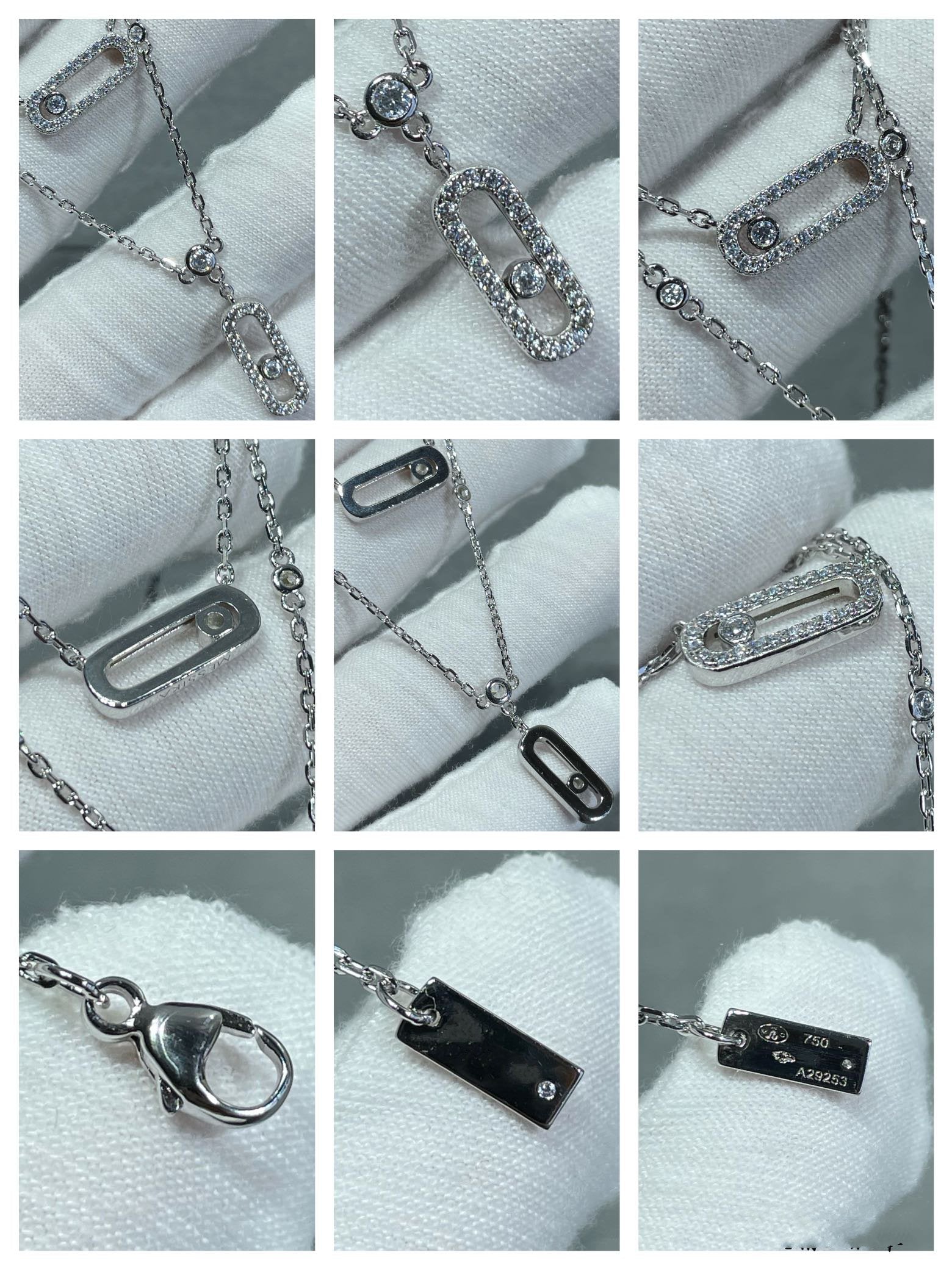 [Lumi]MOVE 2 ROW DIAMOND NECKLACE