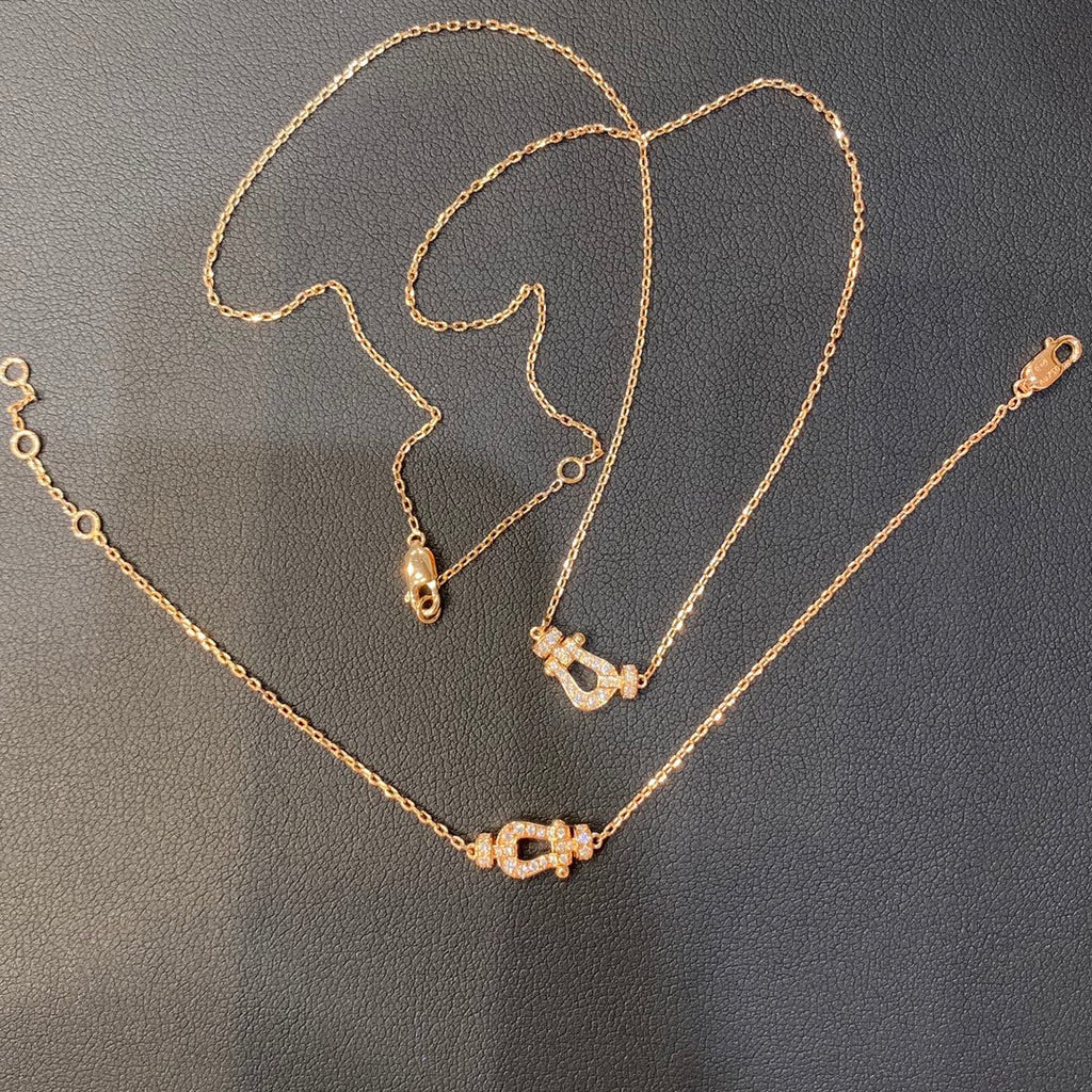 [Lumi Jewels]FORCE 10 DIAMOND PINK GOLD NECKLACE MINI MODEL