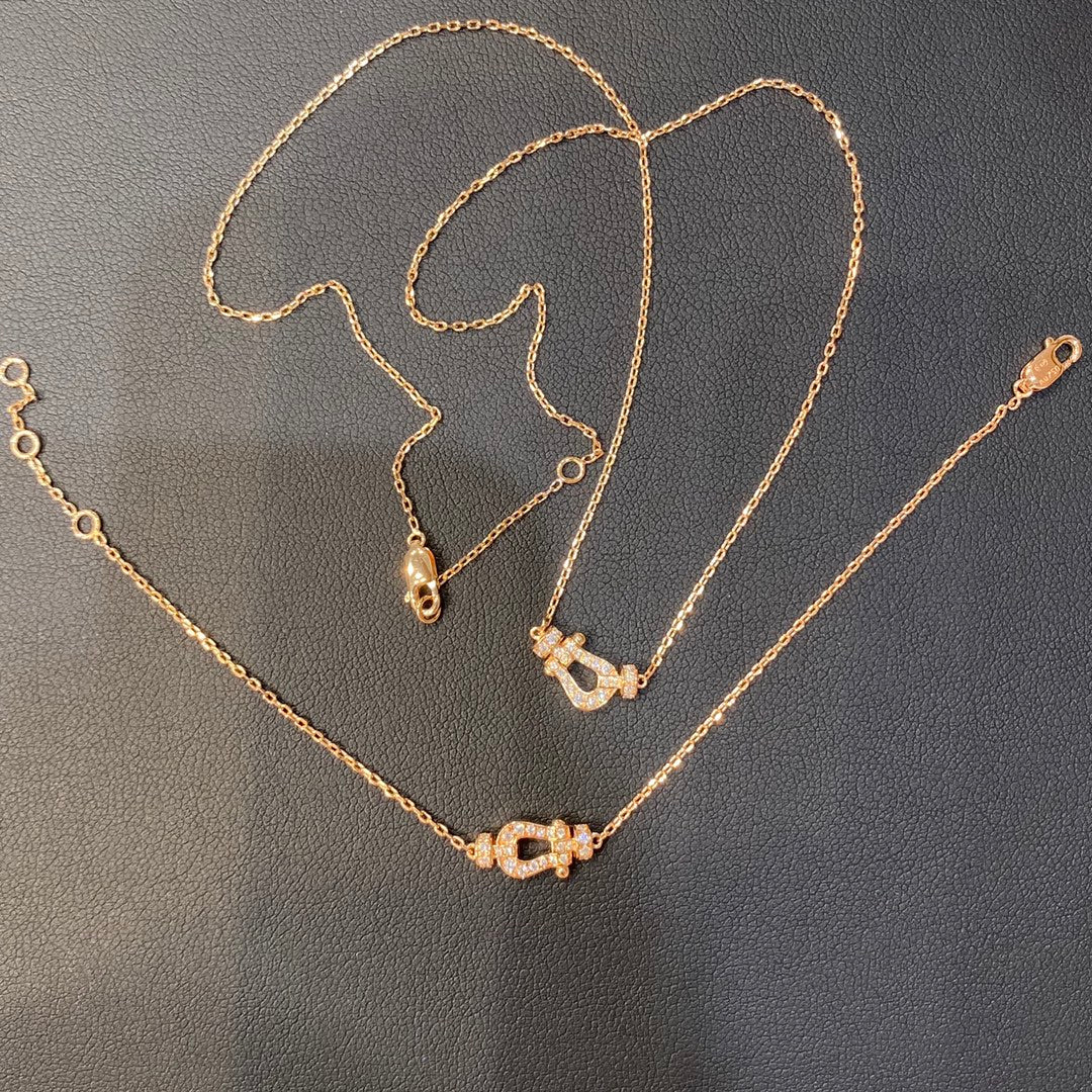 [Lumi Jewels]FORCE 10 DIAMOND PINK GOLD NECKLACE MINI MODEL