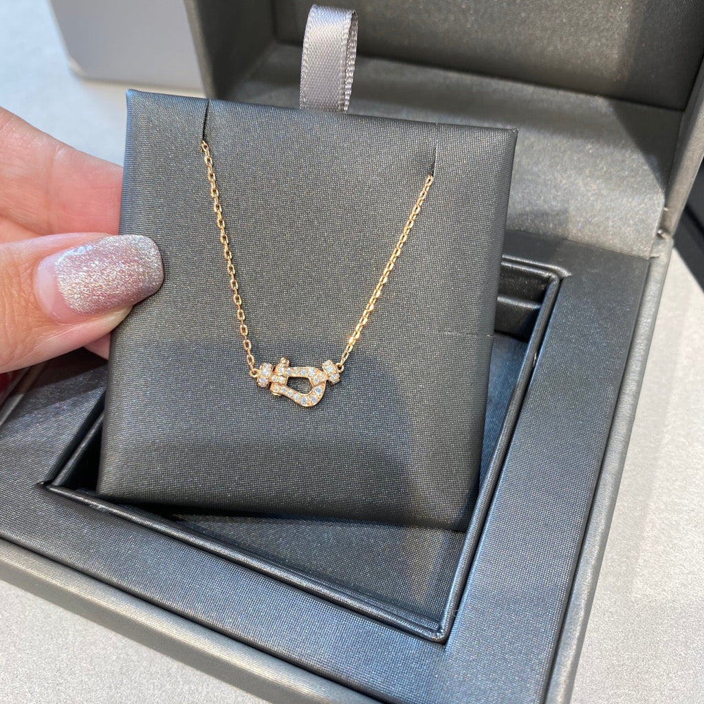 [Lumi Jewels]FORCE 10 DIAMOND PINK GOLD NECKLACE MINI MODEL