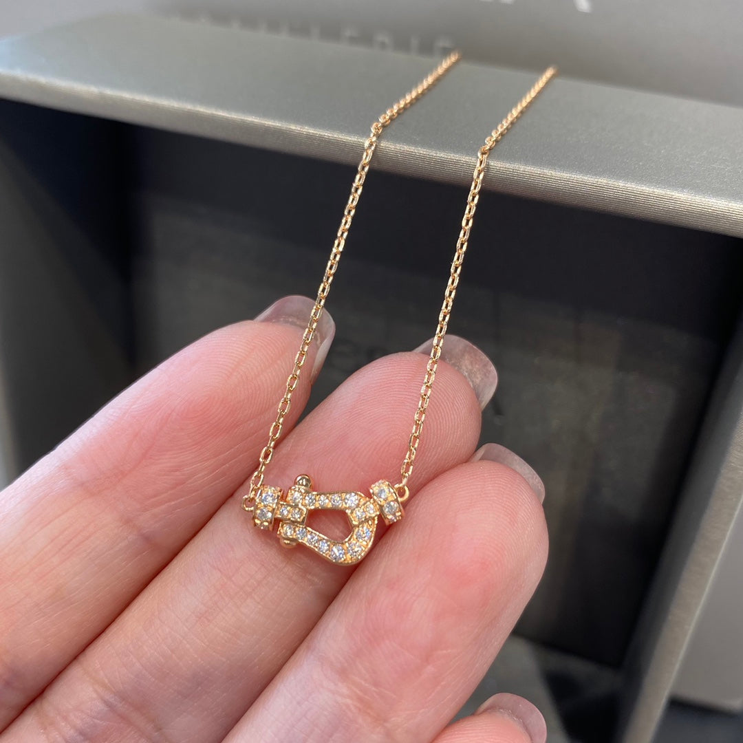 [Lumi Jewels]FORCE 10 DIAMOND PINK GOLD NECKLACE MINI MODEL