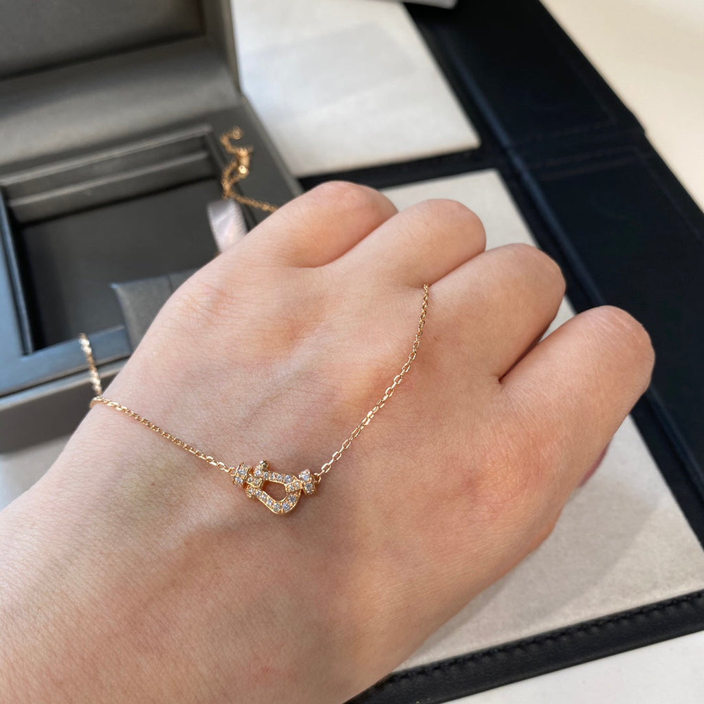 [Lumi Jewels]FORCE 10 DIAMOND PINK GOLD NECKLACE MINI MODEL