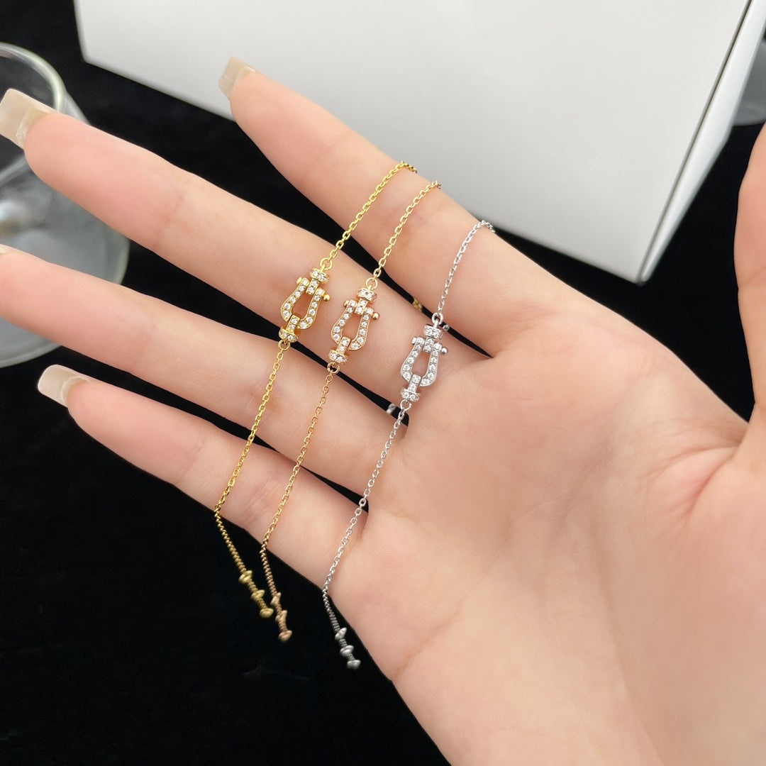 [Lumi Jewels]FORCE 10 FULL DIAMOND BUCKLE CHAIN LINK MINI MODEL