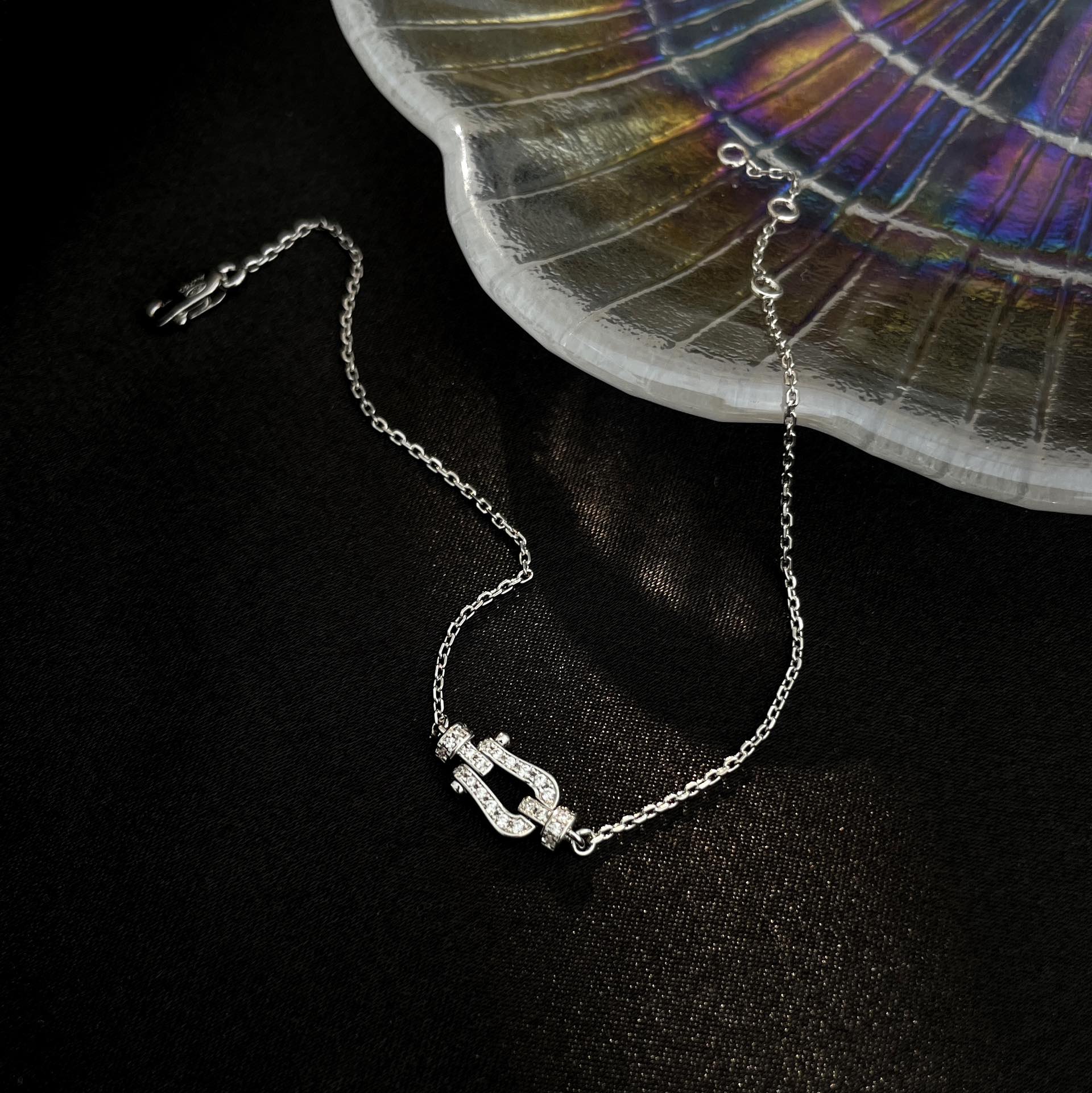 [Lumi Jewels]FORCE 10 FULL DIAMOND BUCKLE CHAIN LINK MINI MODEL