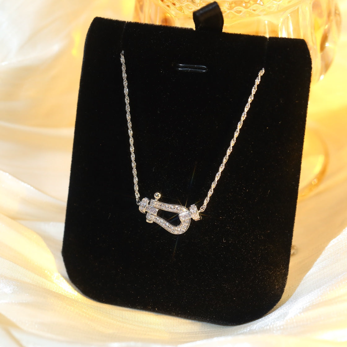 [Lumi Jewels]FORCE 10 DIAMOND SILVER NECKLACE MINI MODEL