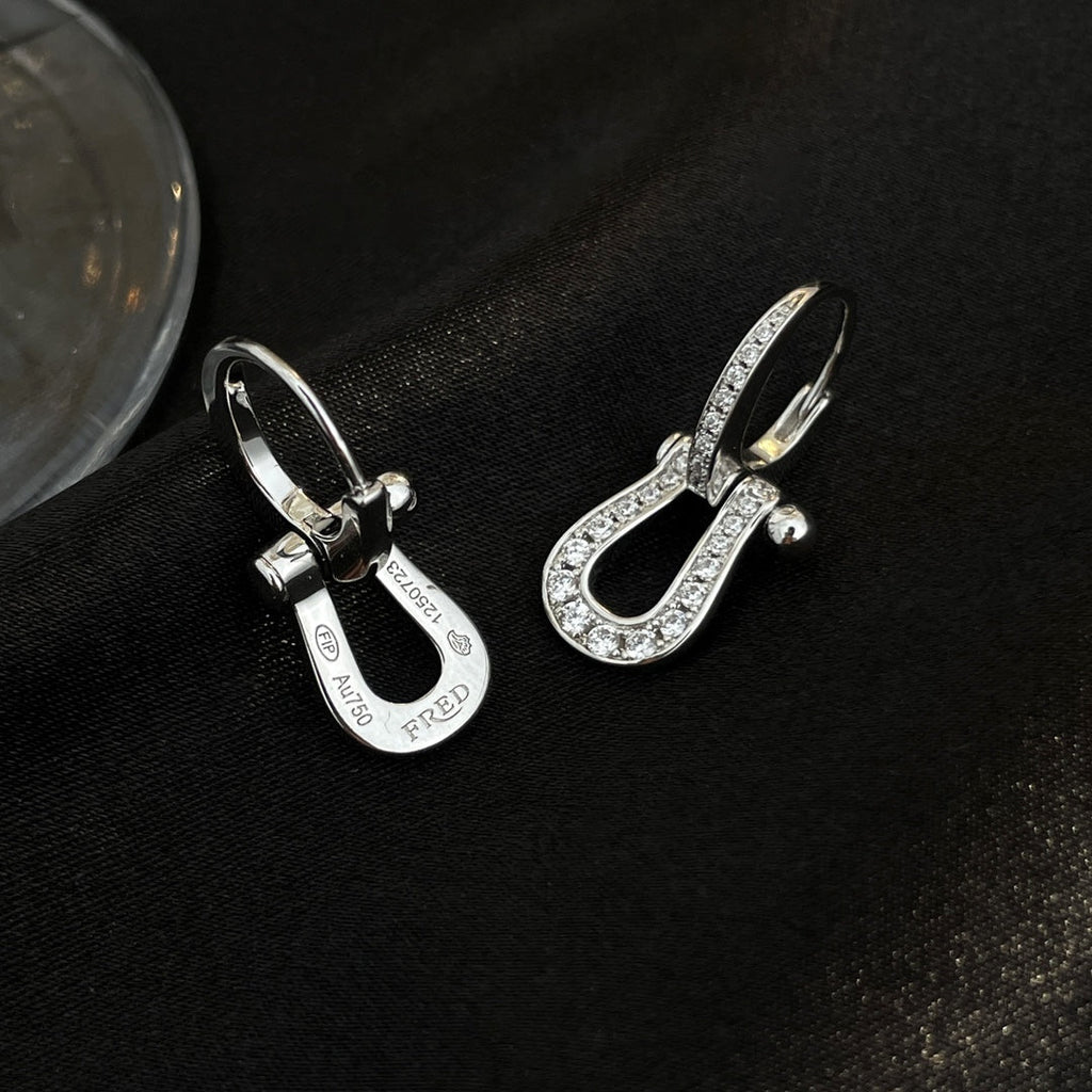 [Lumi Jewels]FORCE 10 FULL DIAMOND DROP EARRINGS MEDIUM MODEL