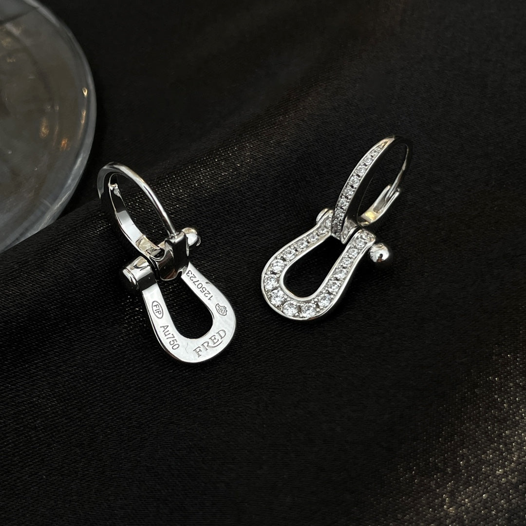 [Lumi Jewels]FORCE 10 FULL DIAMOND DROP EARRINGS MEDIUM MODEL