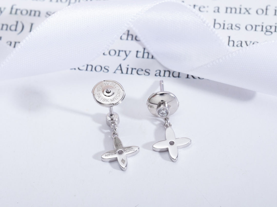 [Lumi Jewels]VIDYLLE SILVER DIAMOND MINI DROP EARRINGS