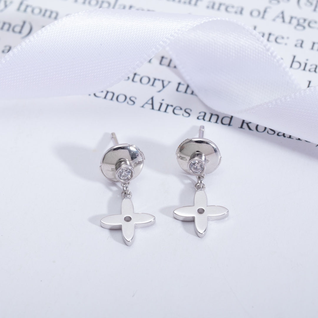 [Lumi Jewels]VIDYLLE SILVER DIAMOND MINI DROP EARRINGS