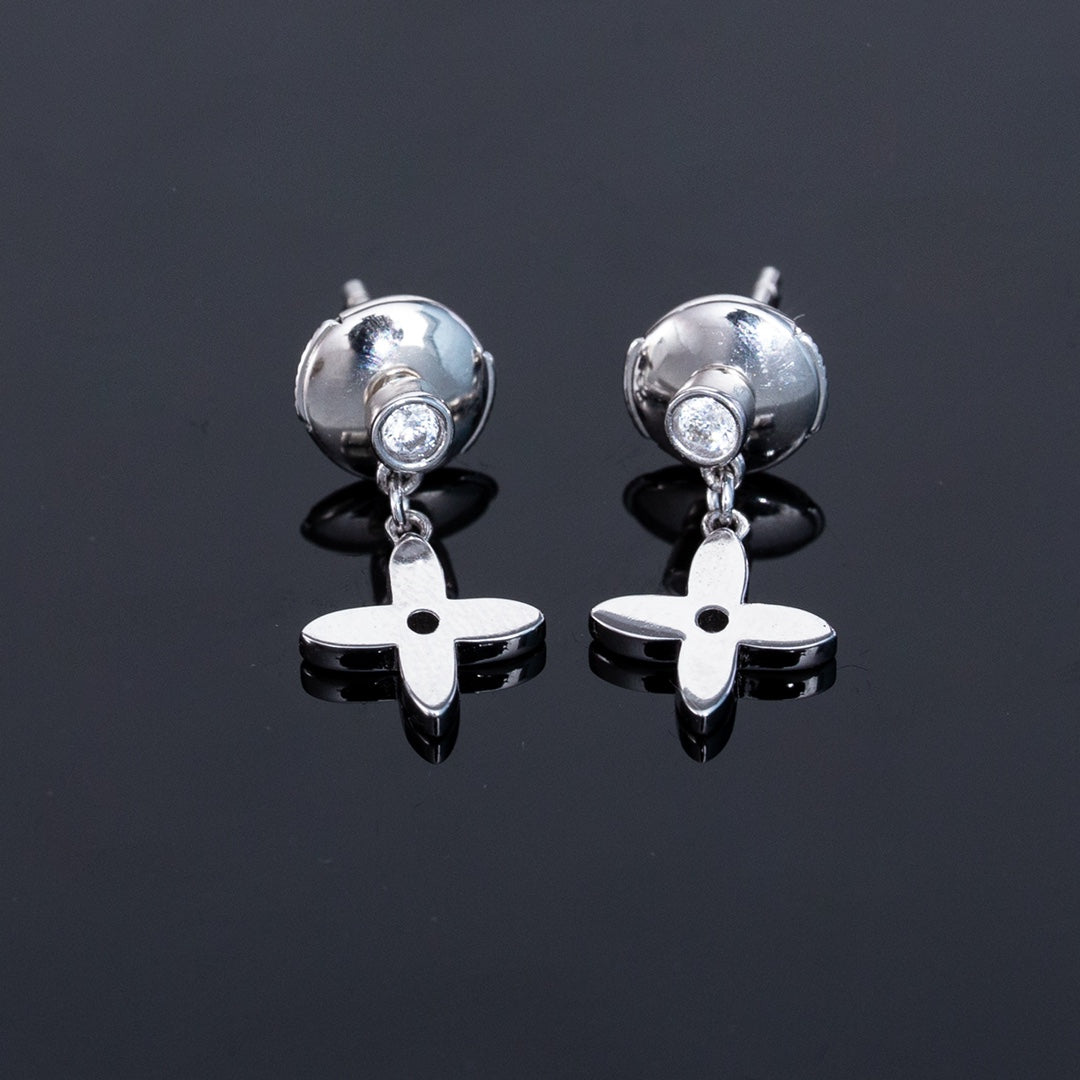 [Lumi Jewels]VIDYLLE SILVER DIAMOND MINI DROP EARRINGS