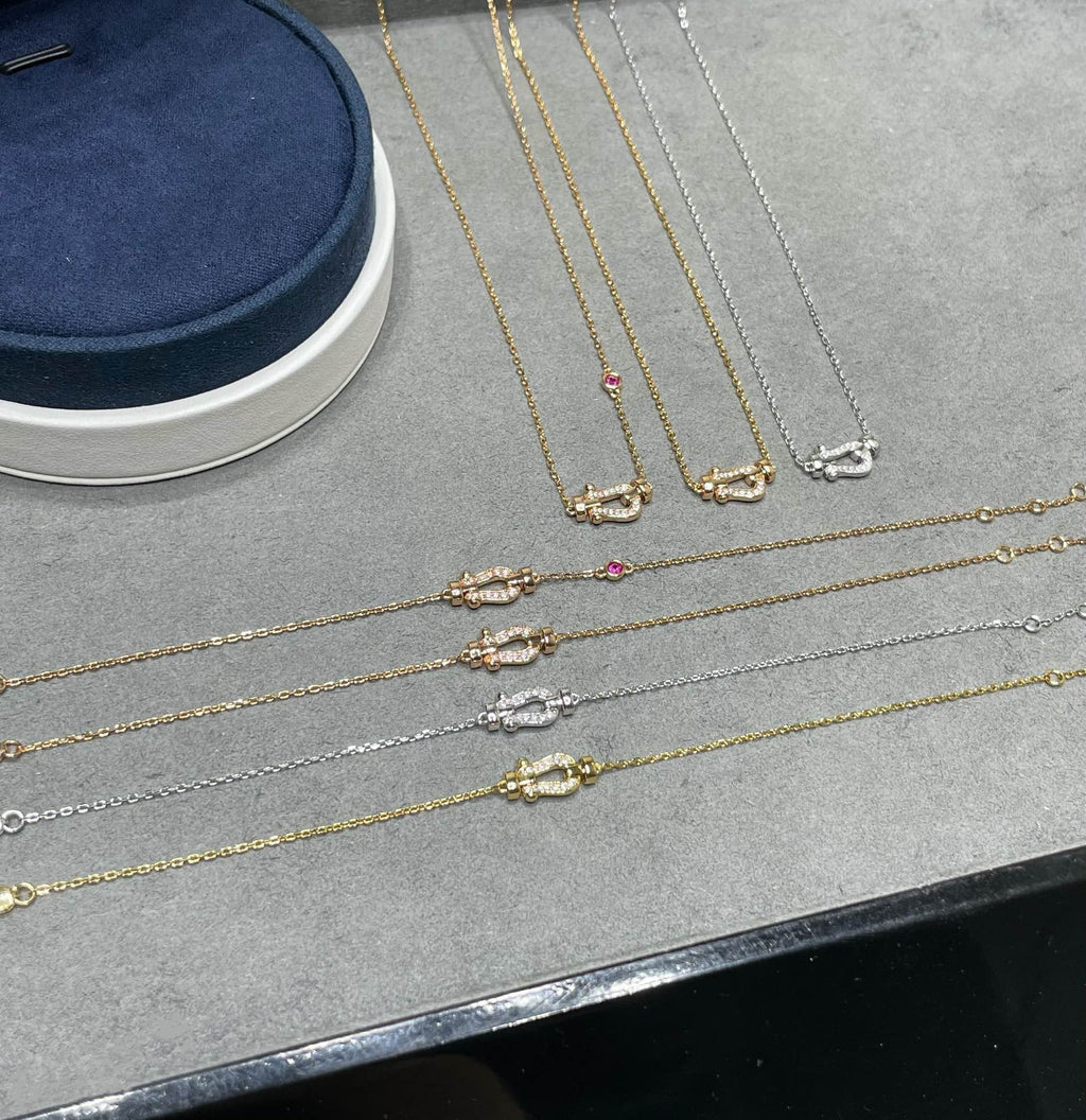 [Lumi Jewels]FORCE 10 DIAMOND PINK GOLD NECKLACE