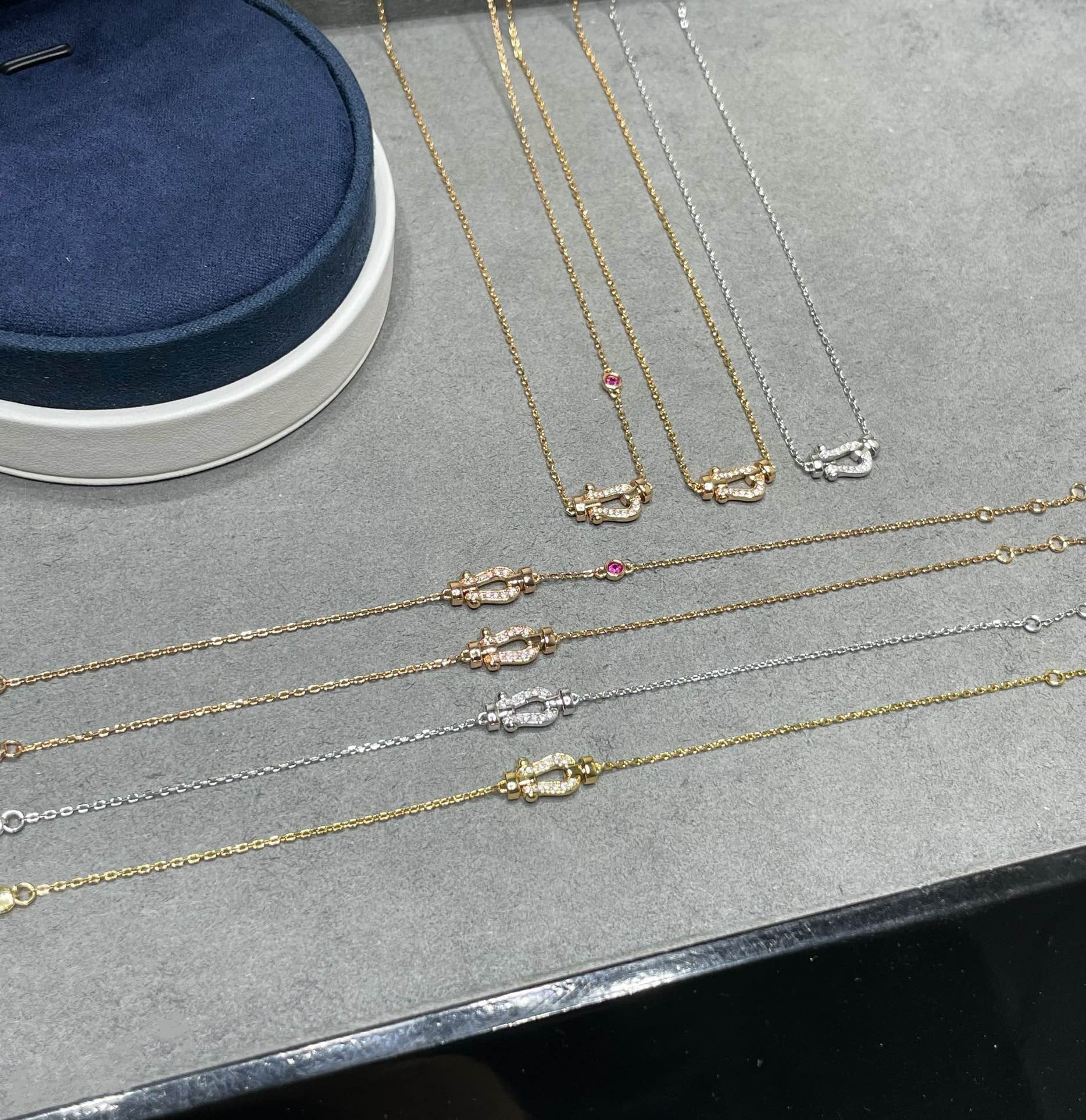 [Lumi Jewels]FORCE 10 DIAMOND PINK GOLD NECKLACE