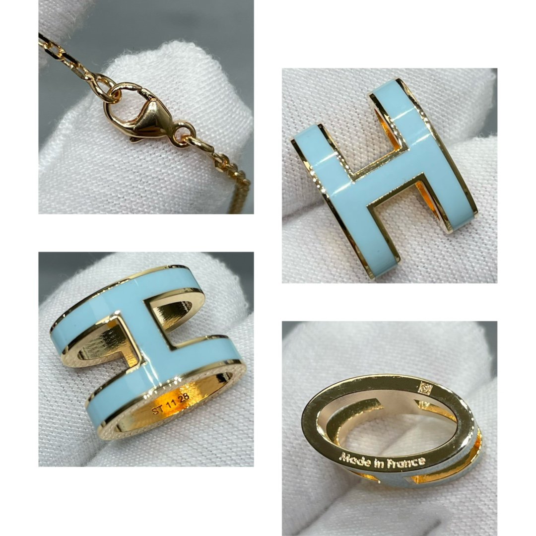 [Lumi Jewels]POP H SKY BLUE NECKLACE