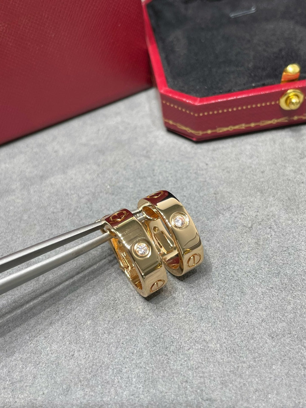 [Lumi Jewels]LOVE 5.5MM 1 DIAMOND EARRINGS