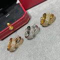 [Lumi Jewels]LOVE 5.5MM DIAMOND PAVED EARRINGS