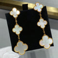 [Lumi Jewels]CLOVER MOP 3 MOTIFS GOLD EARRINGS