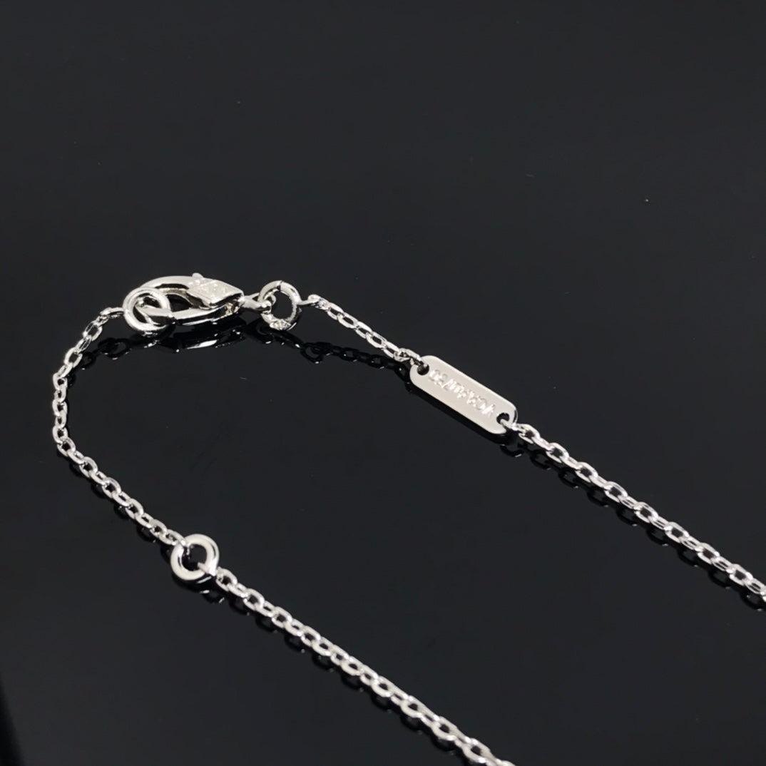 [Lumi Jewels]CLOVER PIETERSITE SILVER LONG NECKLACE