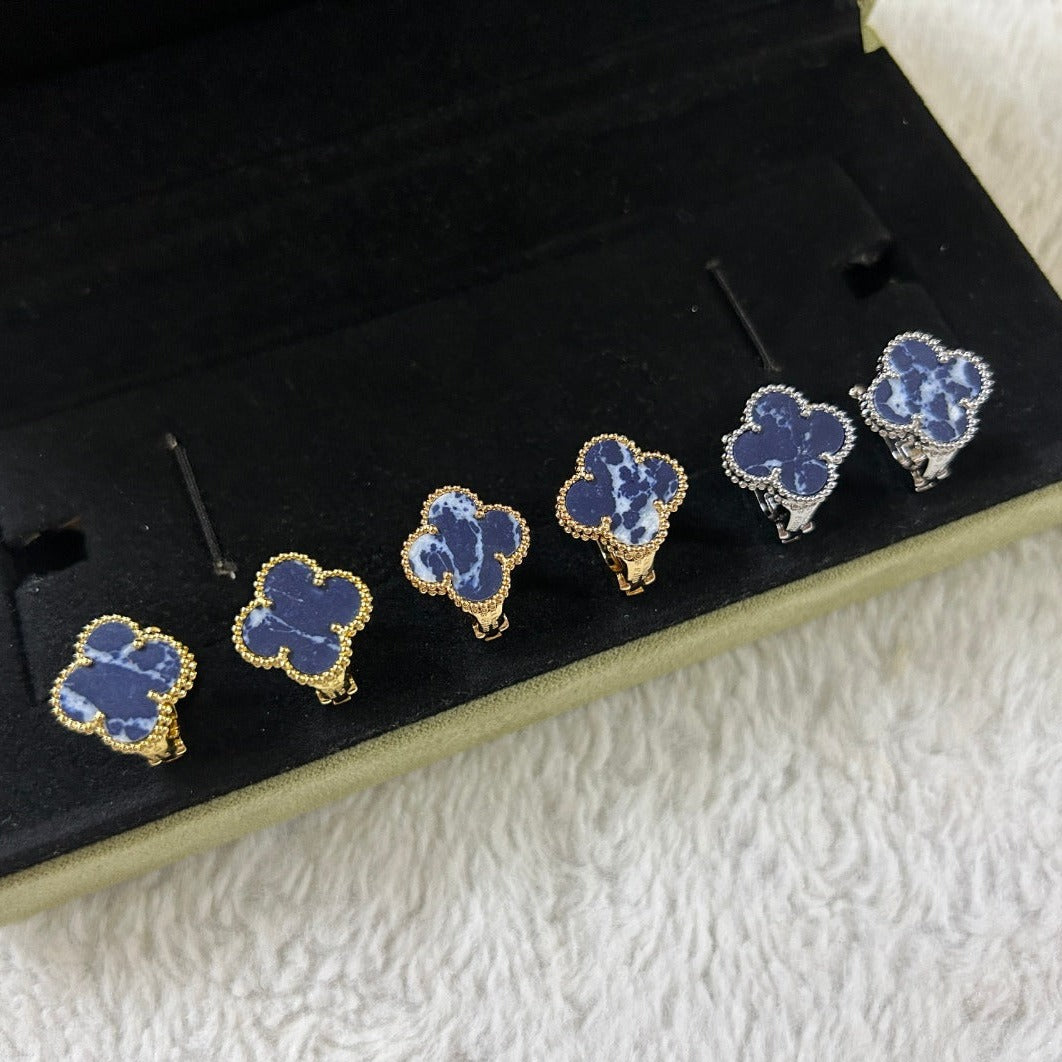 [Lumi Jewels]CLOVER PIETERSITE MEDIUM STUD EARRINGS