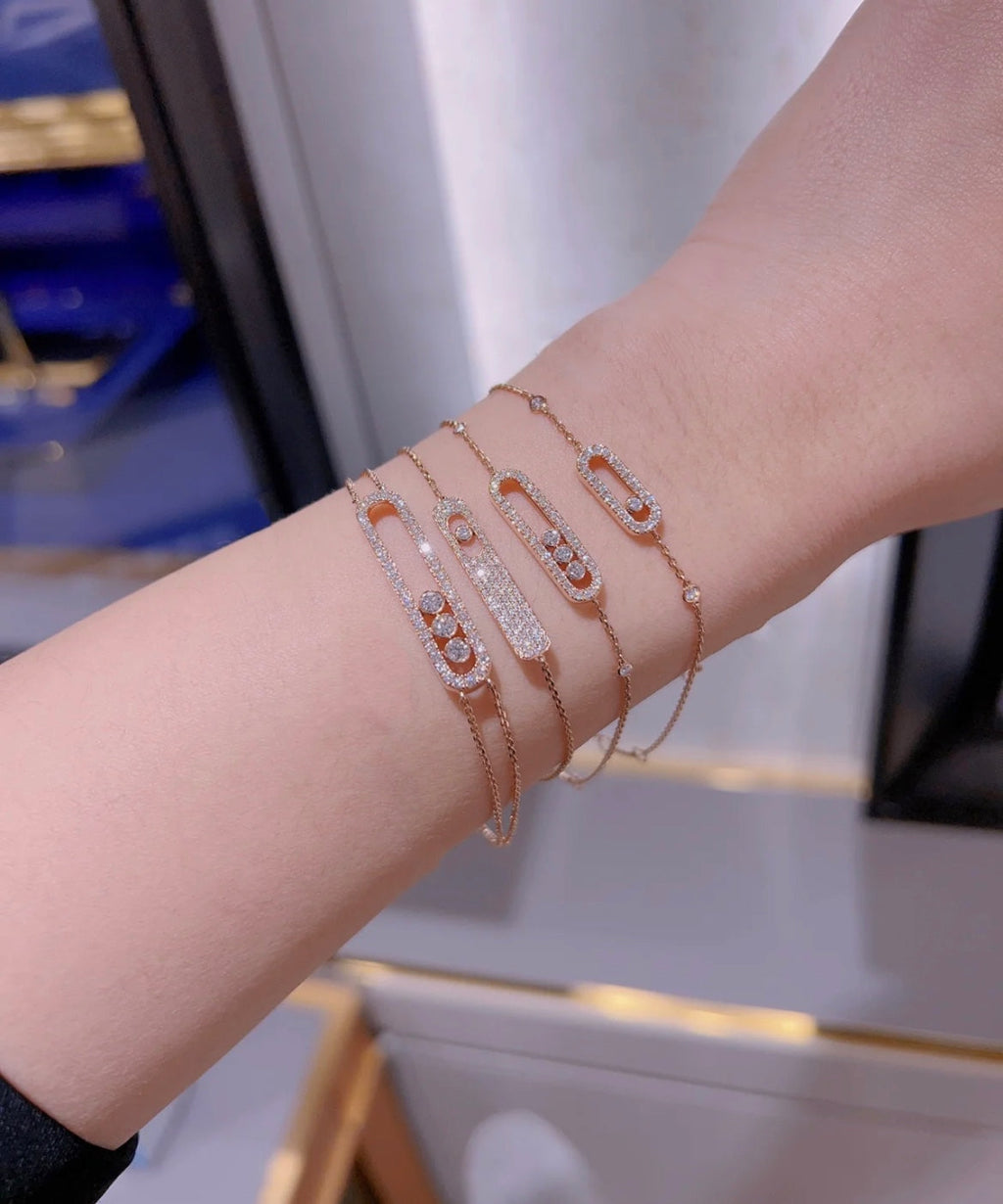 [Lumi]MOVE CLASSIQUE DIAMOND PAVED BRACELET