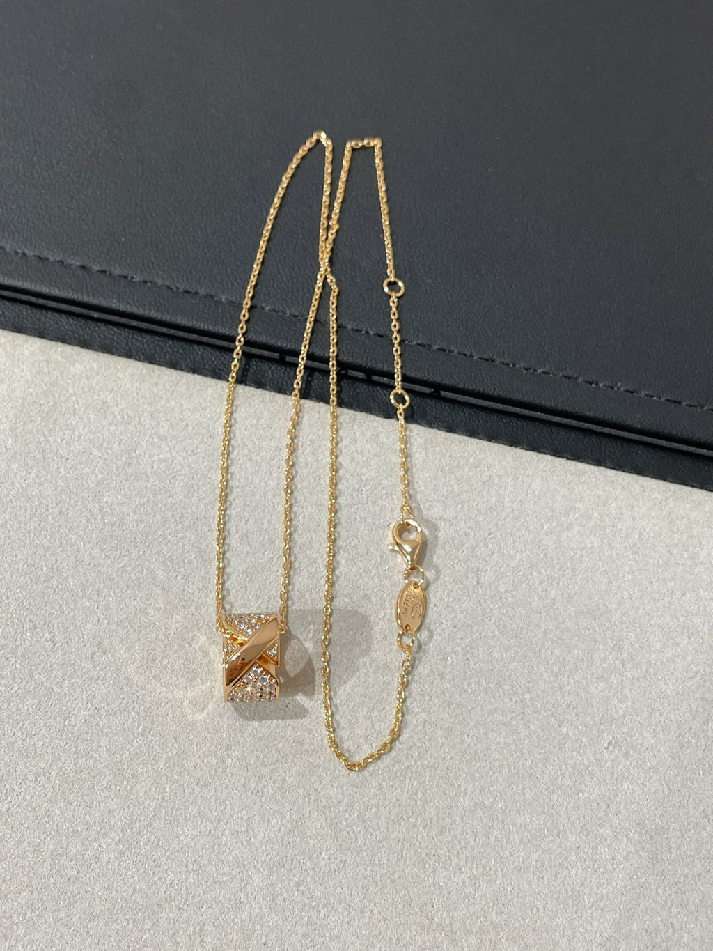 [Lumi Jewels]LIENS EVIDENCE DIAMOND PAVED NECKLACE