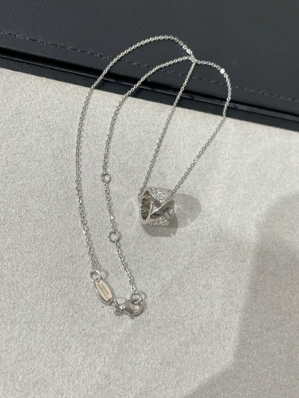 [Lumi Jewels]LIENS EVIDENCE DIAMOND PAVED NECKLACE