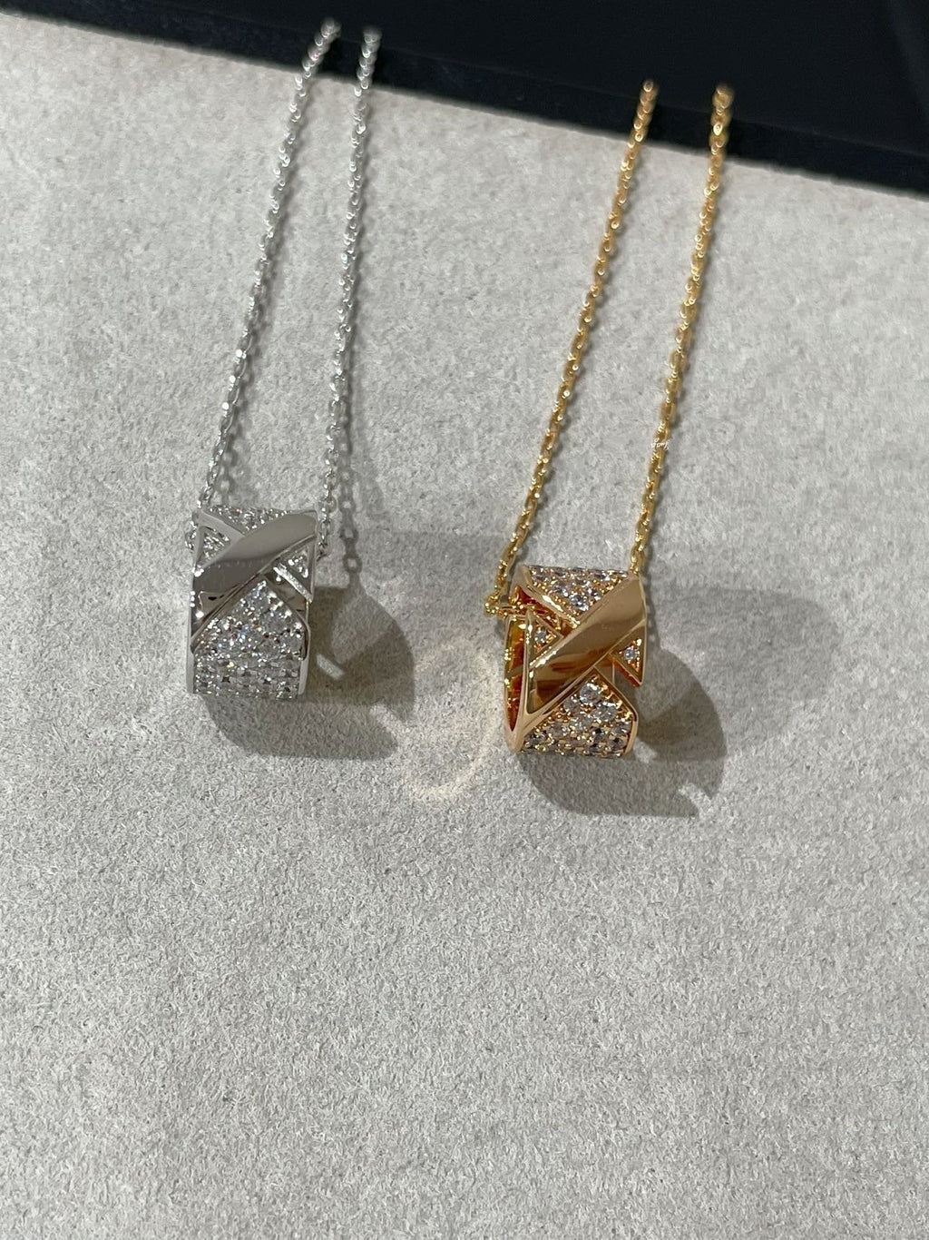 [Lumi Jewels]LIENS EVIDENCE DIAMOND PAVED NECKLACE