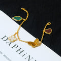 [Lumi Jewels]LUCKY SPRING 5 MOTIF GOLD BRACELET