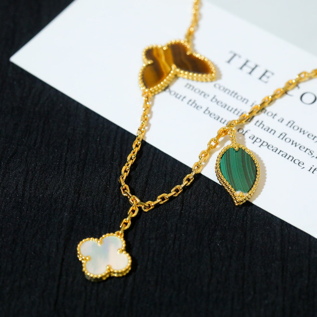 [Lumi Jewels]LUCKY SPRING 5 MOTIF GOLD BRACELET