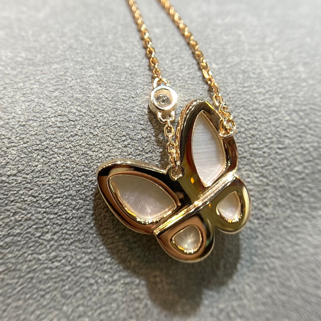 [Lumi Jewels]BUTTERFLY MOP DIAMOND NECKLACE