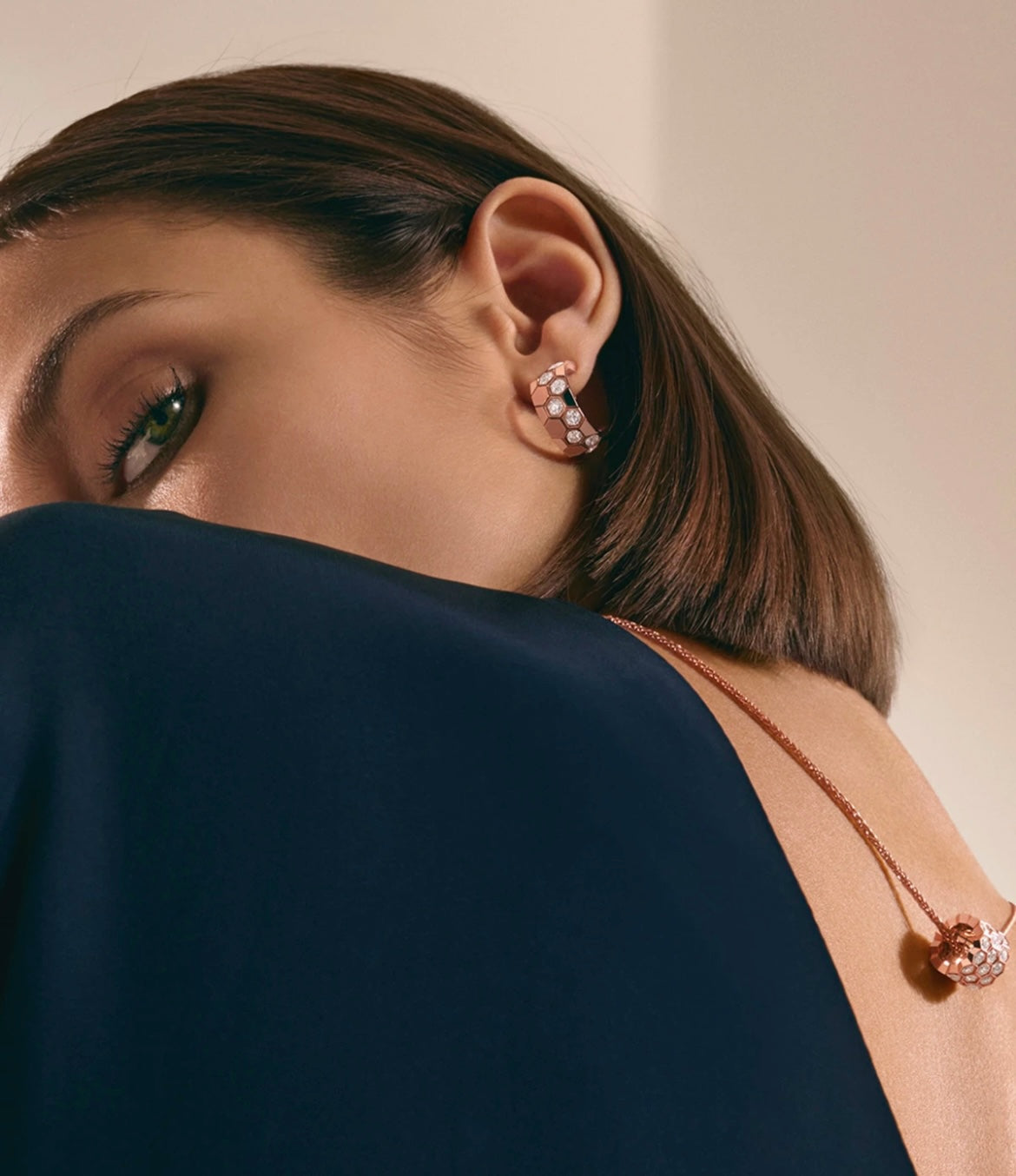 [Lumi Jewels]BEE LOVE DIAMOND HOOP EARRINGS