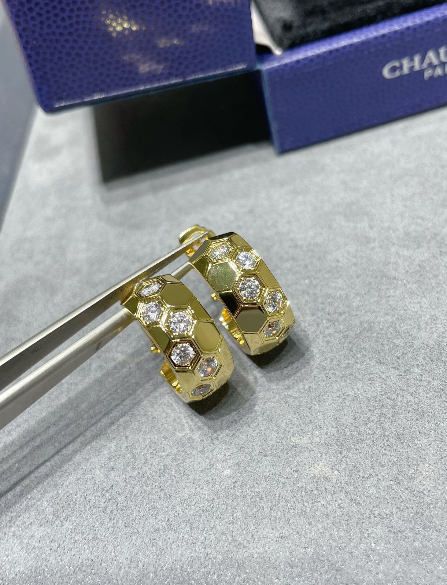 [Lumi Jewels]BEE LOVE DIAMOND HOOP EARRINGS