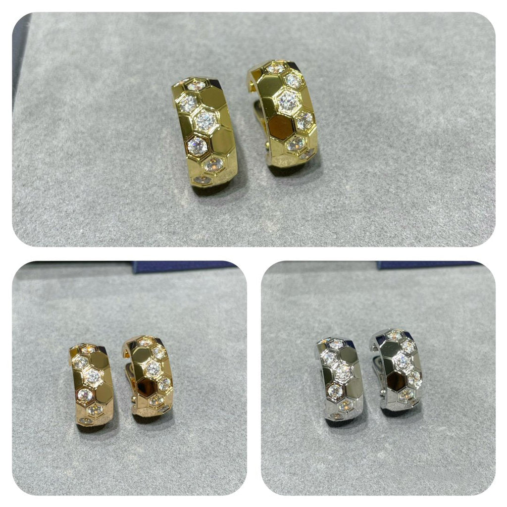 [Lumi Jewels]BEE LOVE DIAMOND HOOP EARRINGS