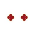 [Lumi Jewels]CLOVER MINI 9.5MM CARNELIAN EARRINGS