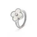 [Lumi Jewels]CLOVER SILVER MOP DIAMOND RING