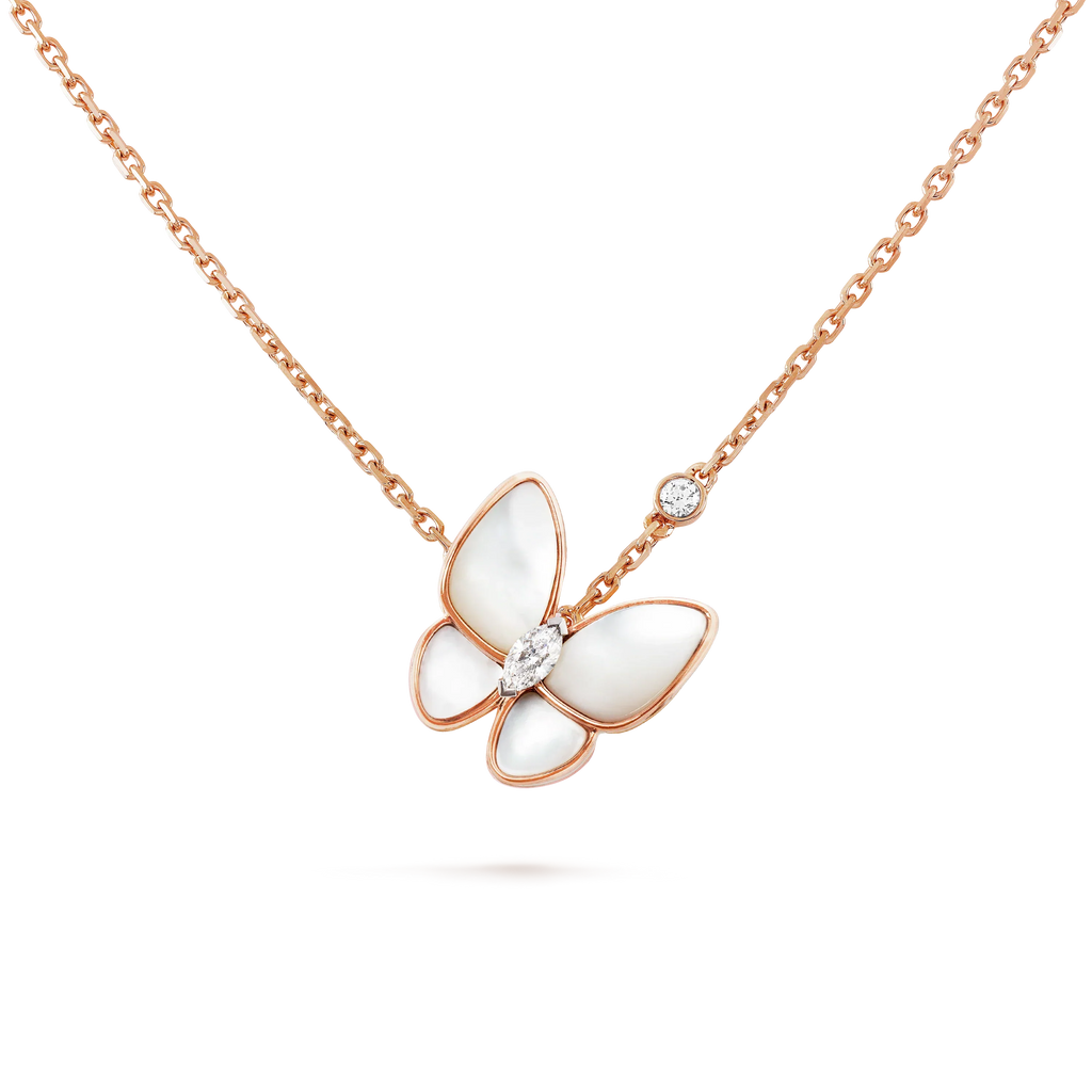 [Lumi Jewels]BUTTERFLY MOP DIAMOND NECKLACE