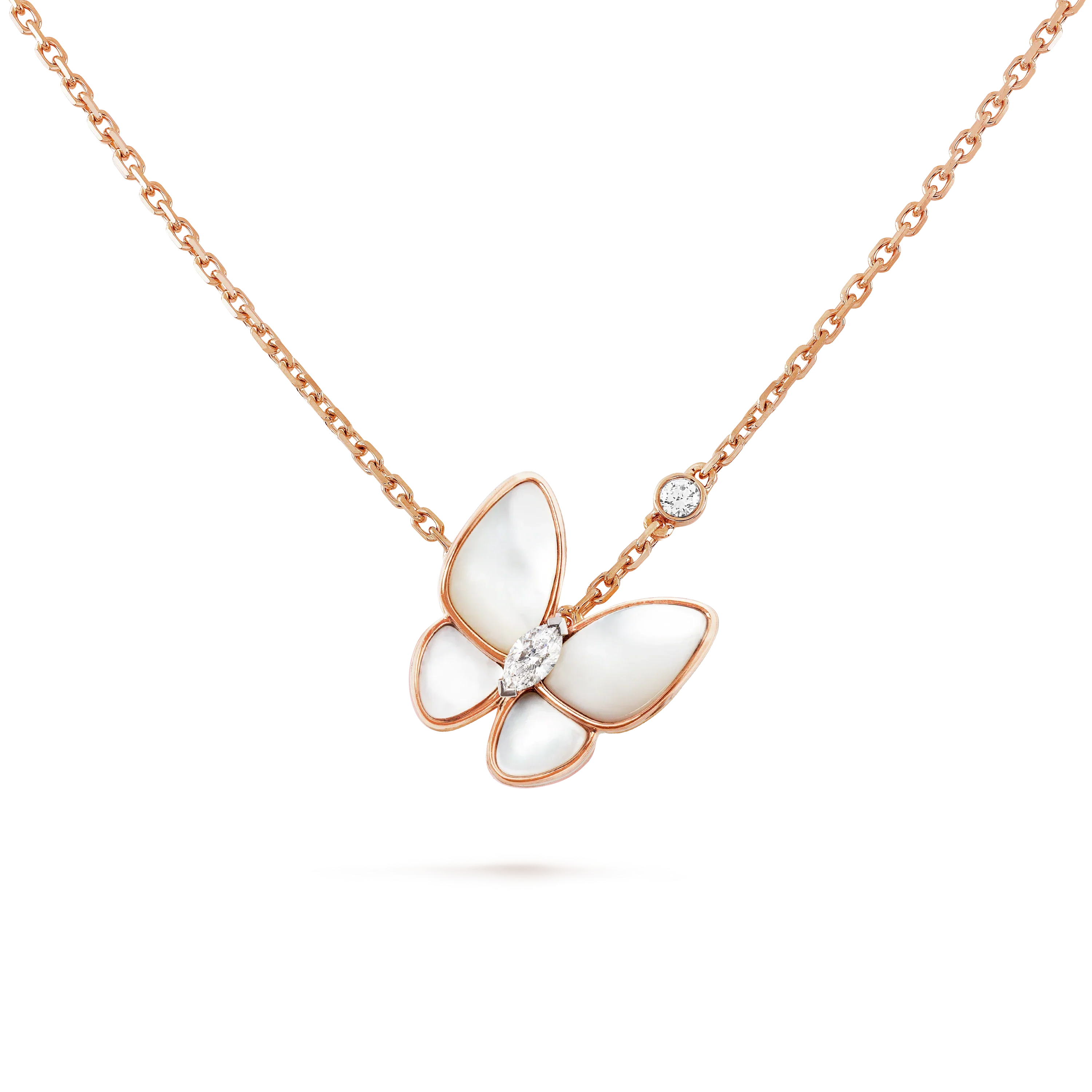 [Lumi Jewels]BUTTERFLY MOP DIAMOND NECKLACE