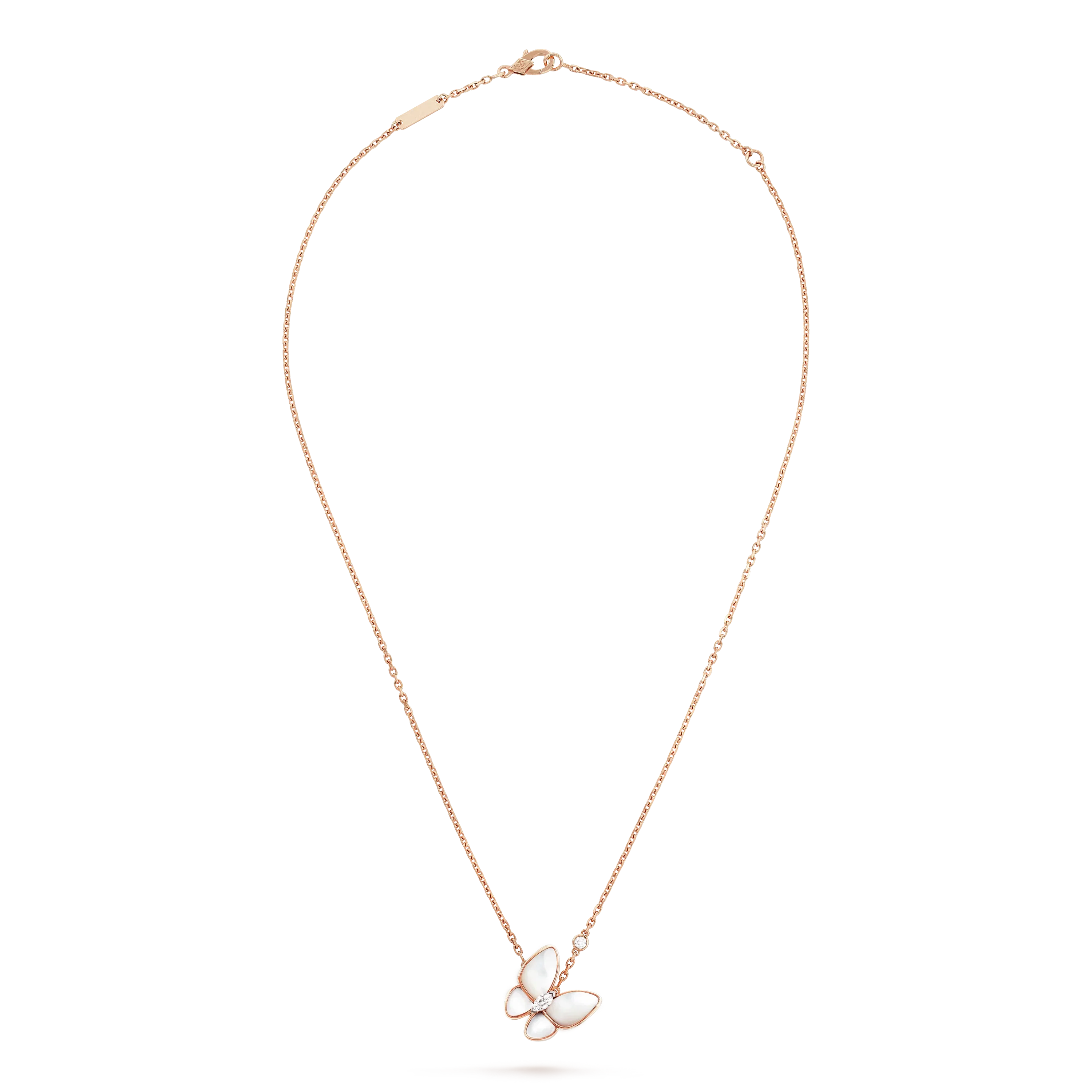 [Lumi Jewels]BUTTERFLY MOP DIAMOND NECKLACE