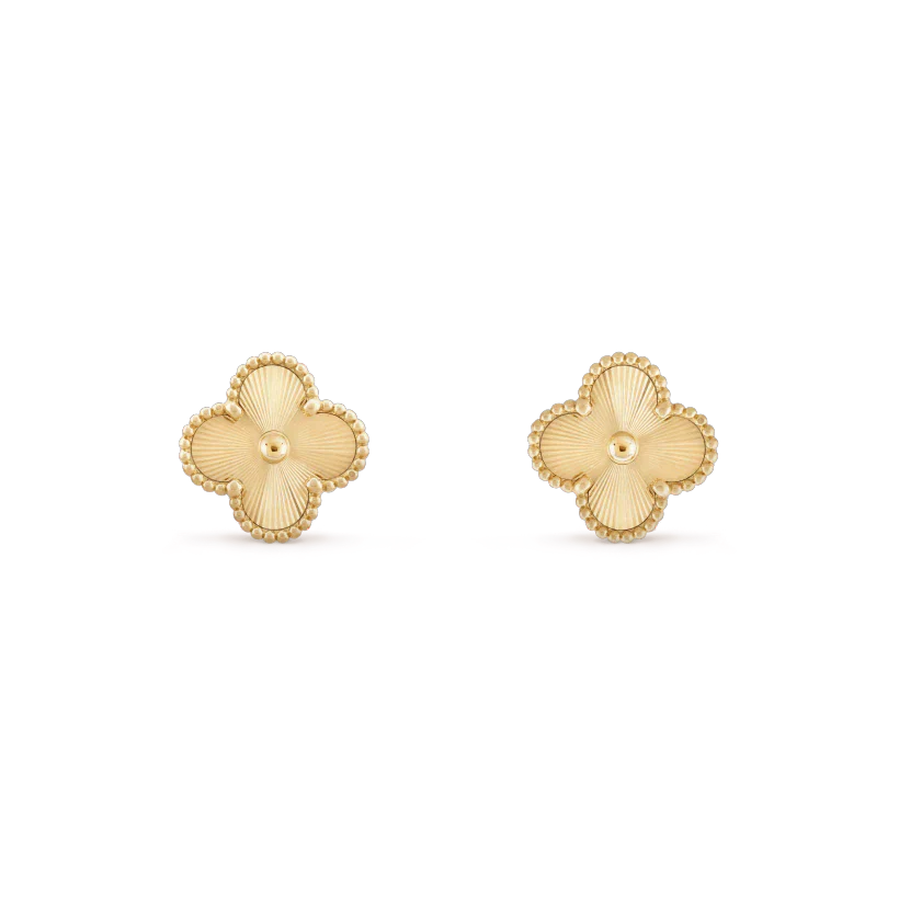 [Lumi Jewels]CLOVER MINI 9.5MM LASER EARRINGS