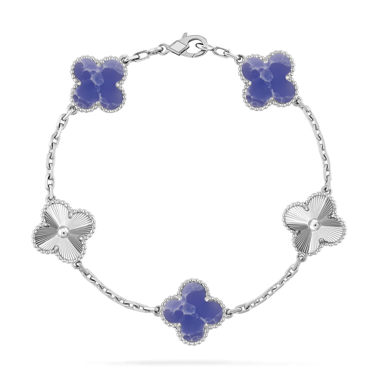 [Lumi Jewels]CLOVER 5 MOTIF BLUE VEINS BRACELET COLLECTION