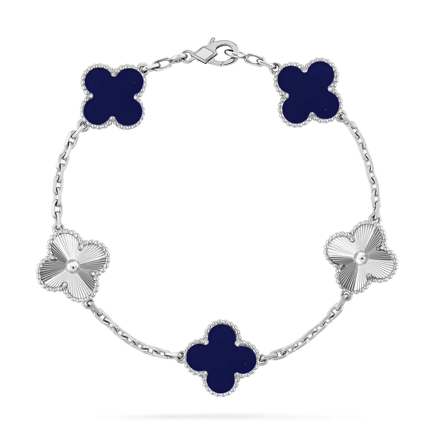[Lumi Jewels]CLOVER 5 MOTIF LAPIS LAZULI BRACELET COLLECTION