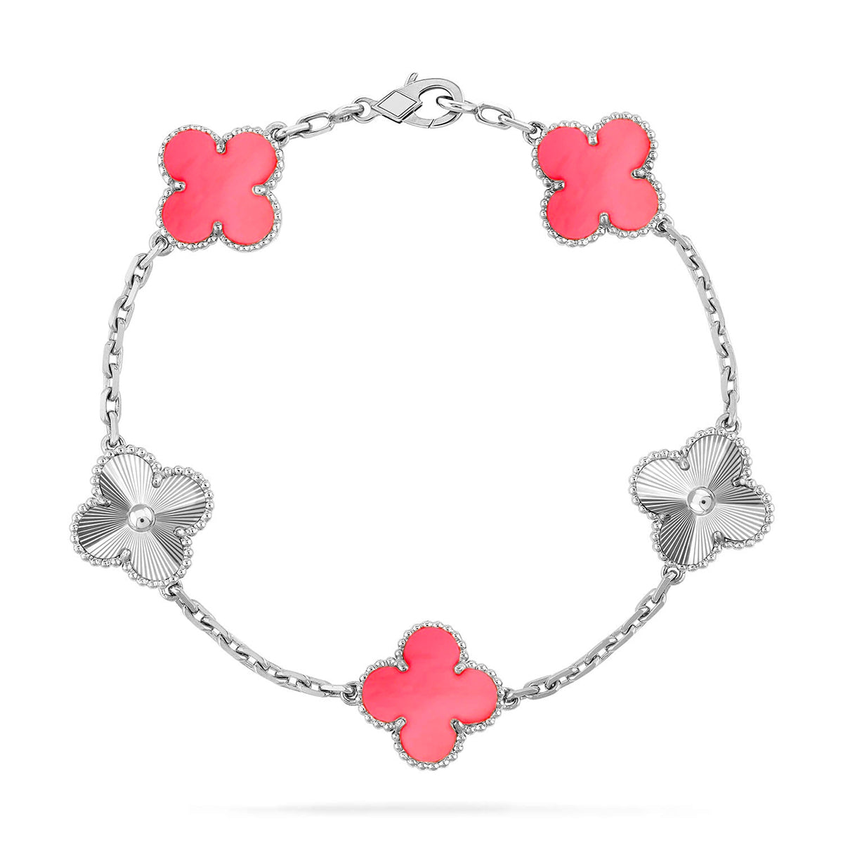 [Lumi Jewels] CLOVER 5 MOTIFS  PINK MOP BRACELET COLLECTION