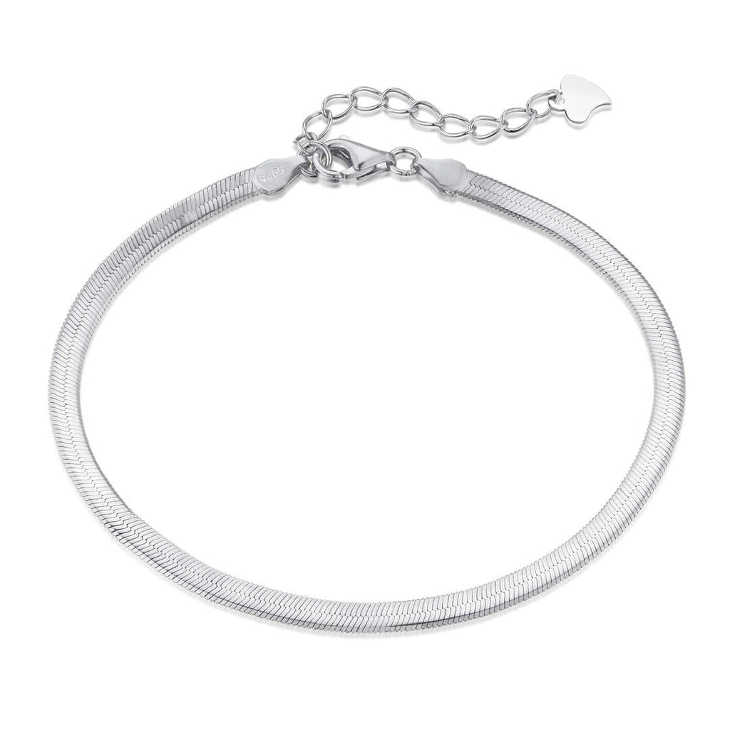[Lumi Jewels]Flat Snake Bone Chain Blade Necklace